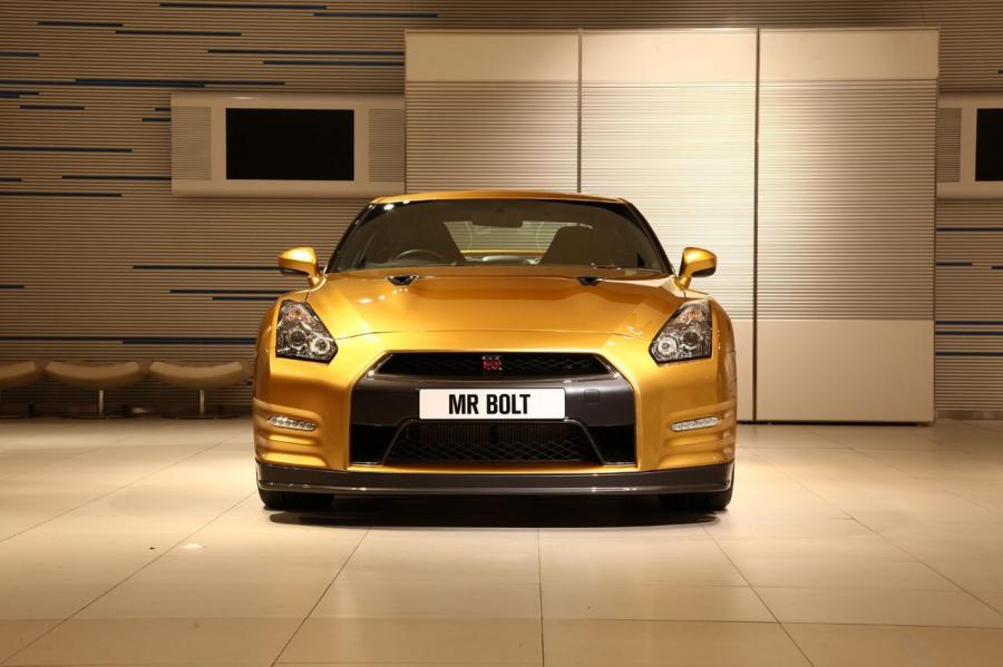  Nissan GT-R Gold by Usain Bolt 2012 года  (фото 2 из 12)